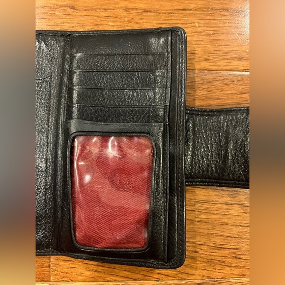 Brighton Leather Crocodile Embossed Vintage Checkbook Clutch Wallet - Picture 6 of 8